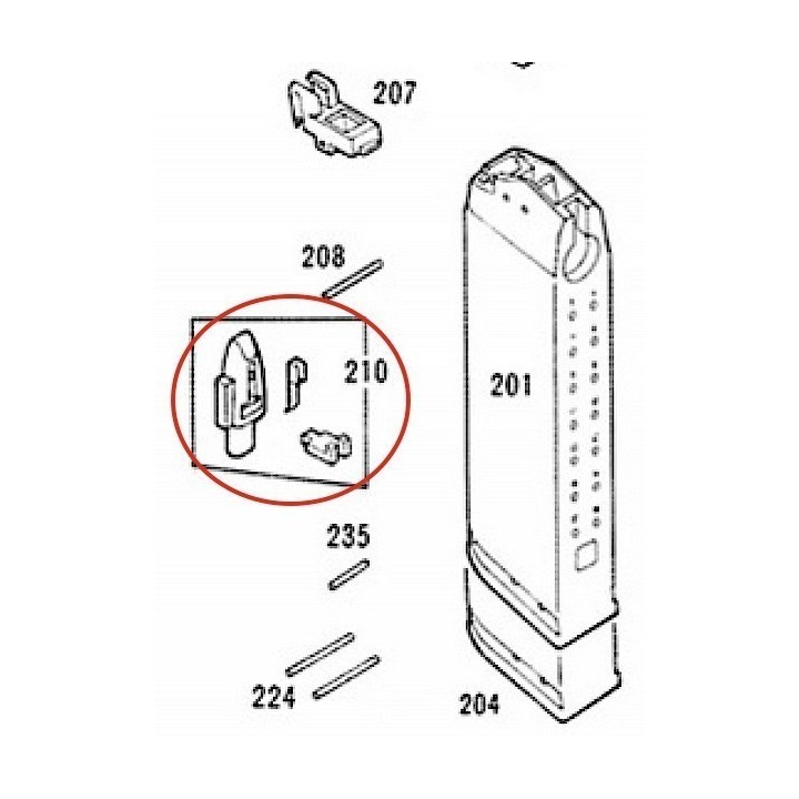 Magazine Follower for KSC / KWA Glock