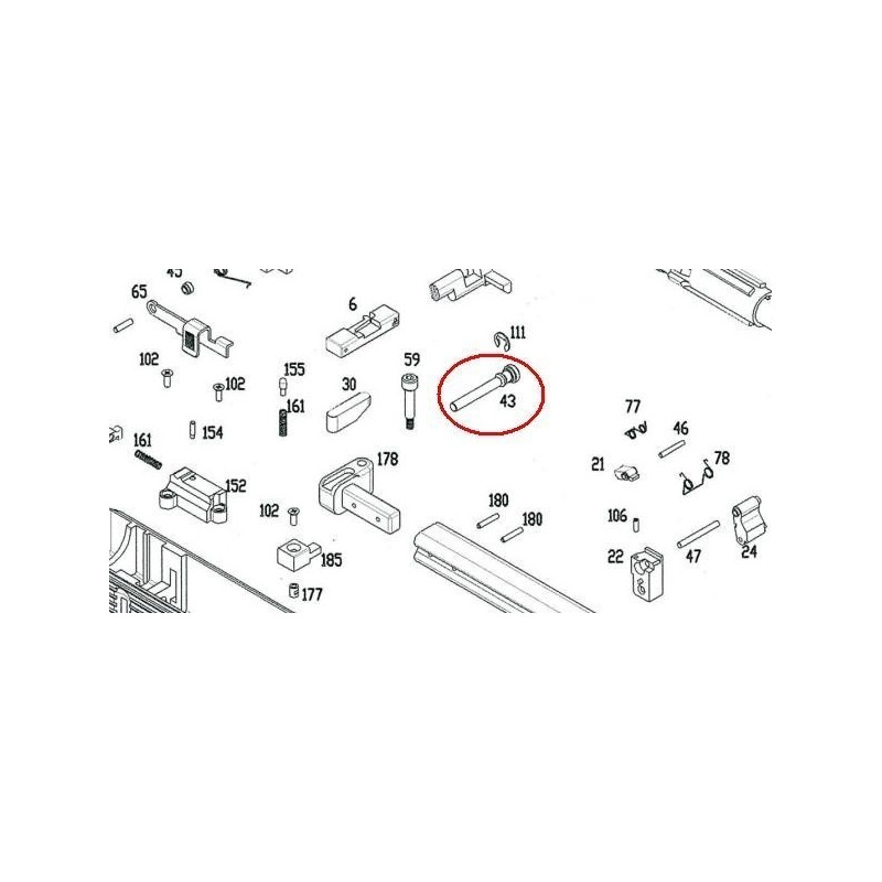 Trigger Bar Pin for KSC / ASG MP9