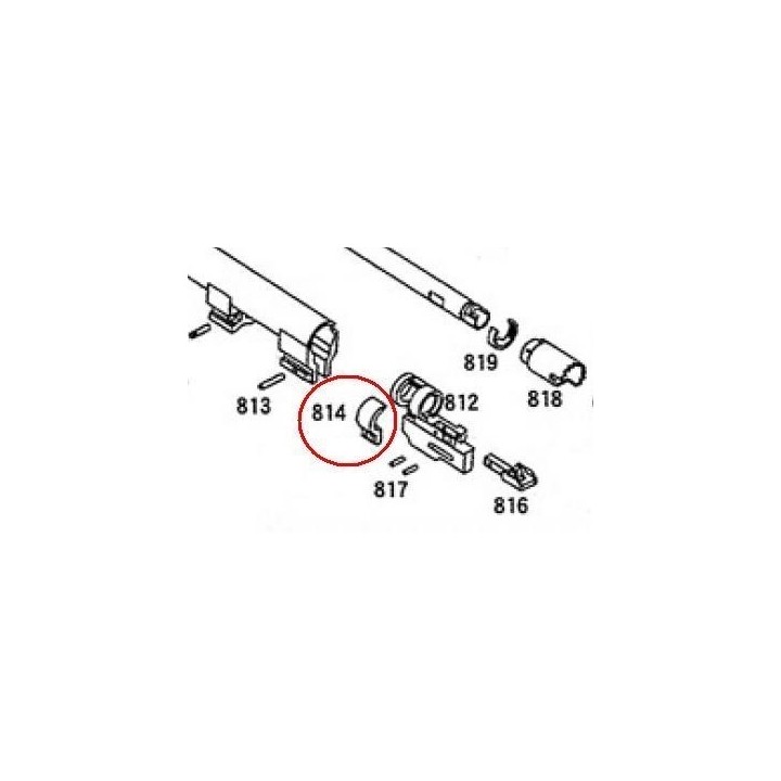 Inner Barrel Base Clamp for KSC / ASG M93RII