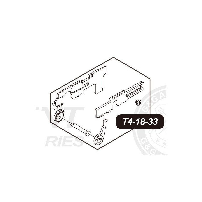 Ambidextrous Selector Plate for G&G TR4