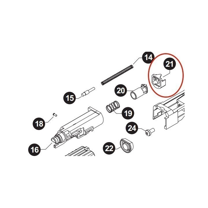 Gas Control Valve Base for Stark Arms S17 / 18 / 19