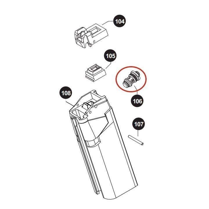 Magazine Valve for Stark Arms S17 / S18 / S19