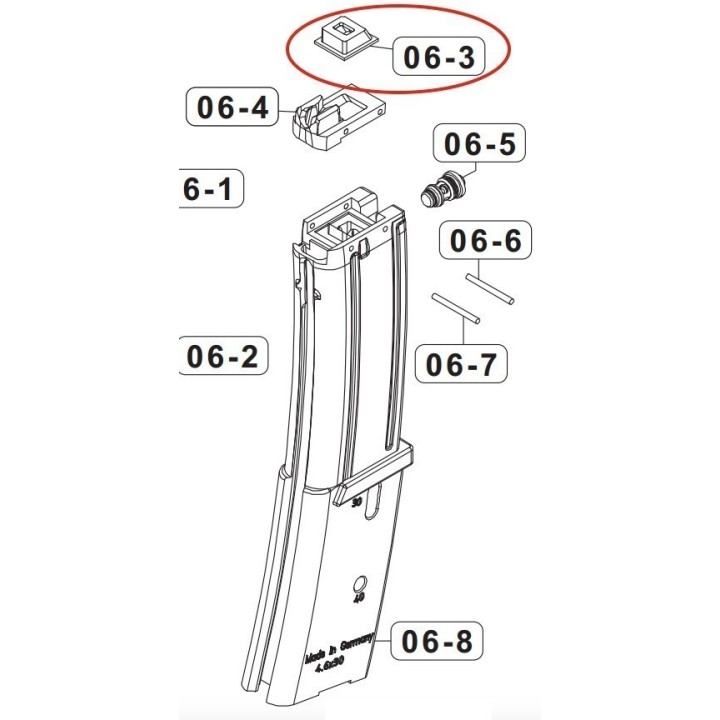 Magazine Gasket for VFC / Umarex MP7 GBBR