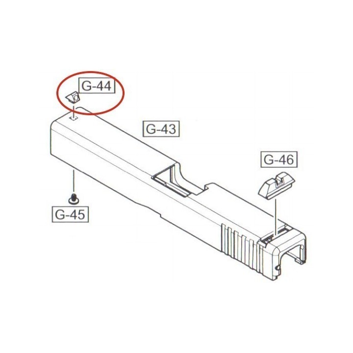 Front Sight for WE Glock