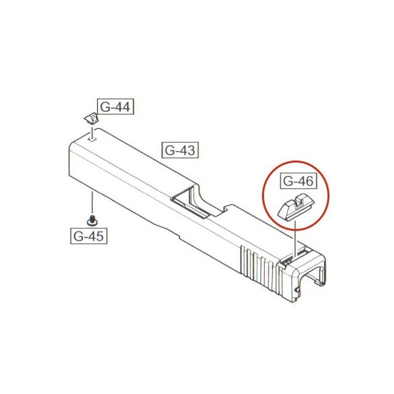 Rear Sight for WE Glock