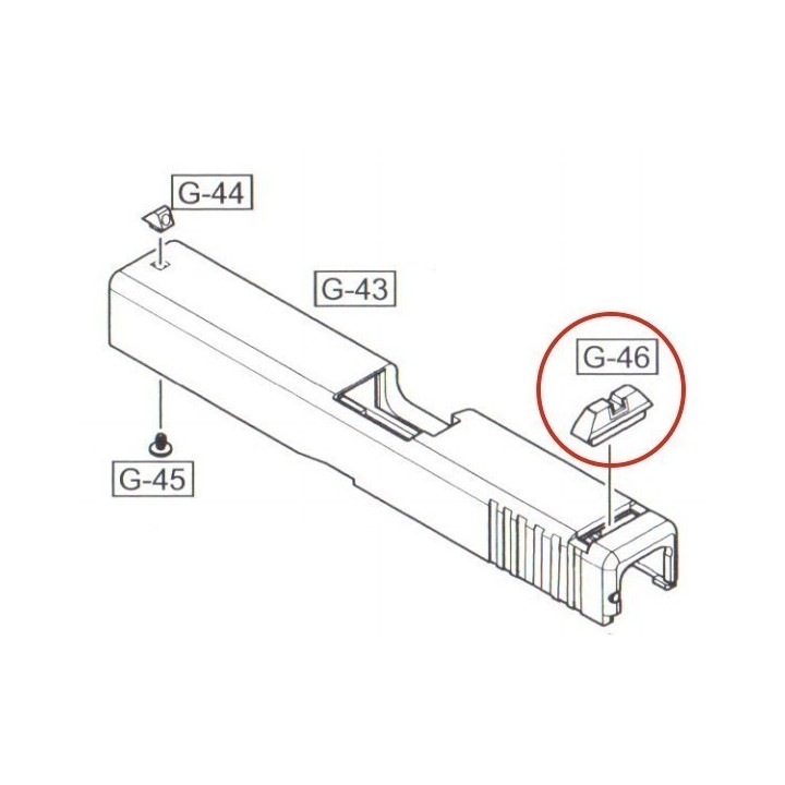Rear Sight for WE Glock