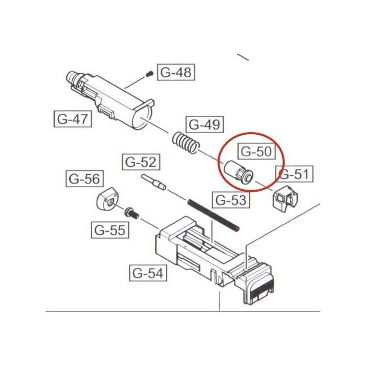 Cylinder Valve for WE Glock / GP1799