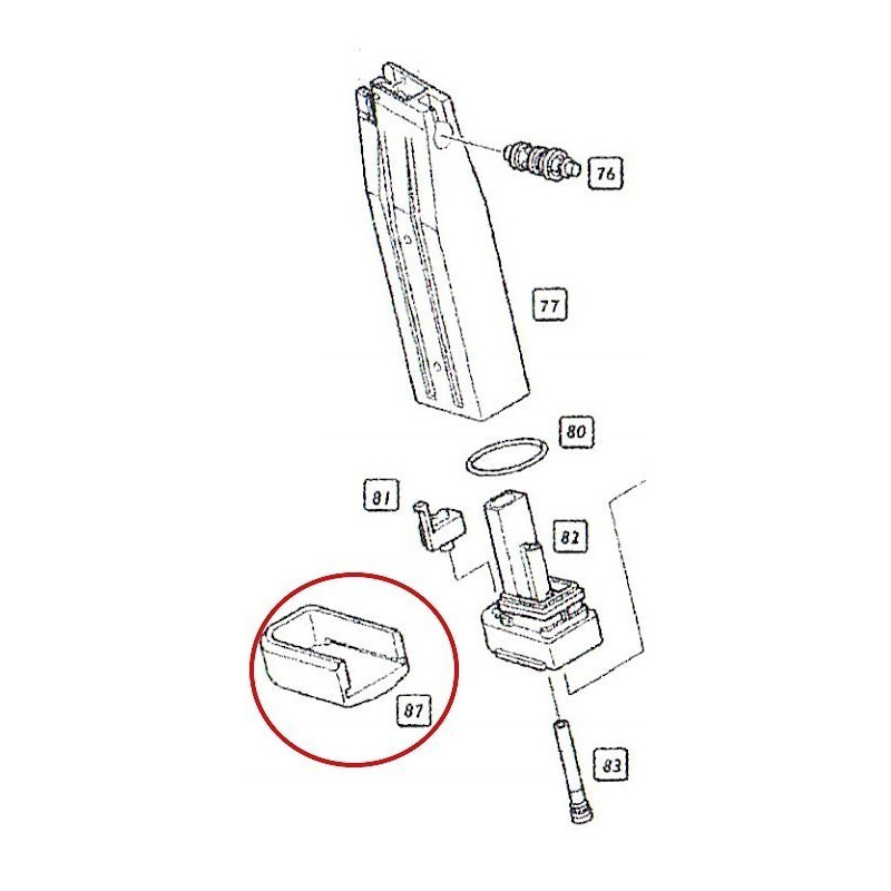 Magazine Plate for WE Hi-Capa