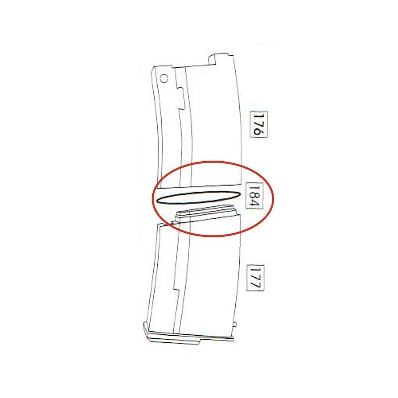 Magazine Seal for WE Scar GBBR