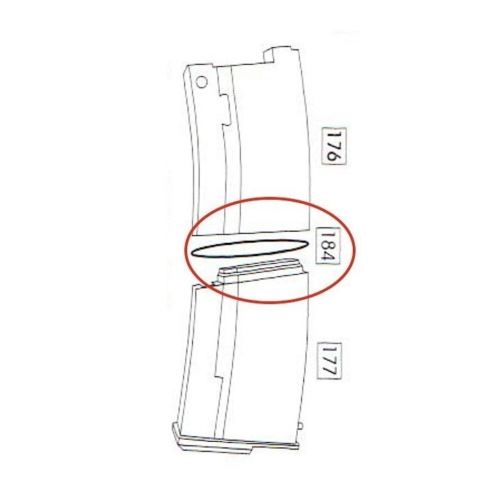 Magazine Seal for WE Scar GBBR