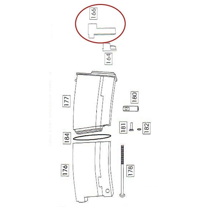 Magazine Lip for WE Scar GBBR