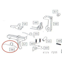 Right Trigger Spring for WE M4 GBBR