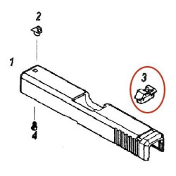 Rear Sight for KJW Glock