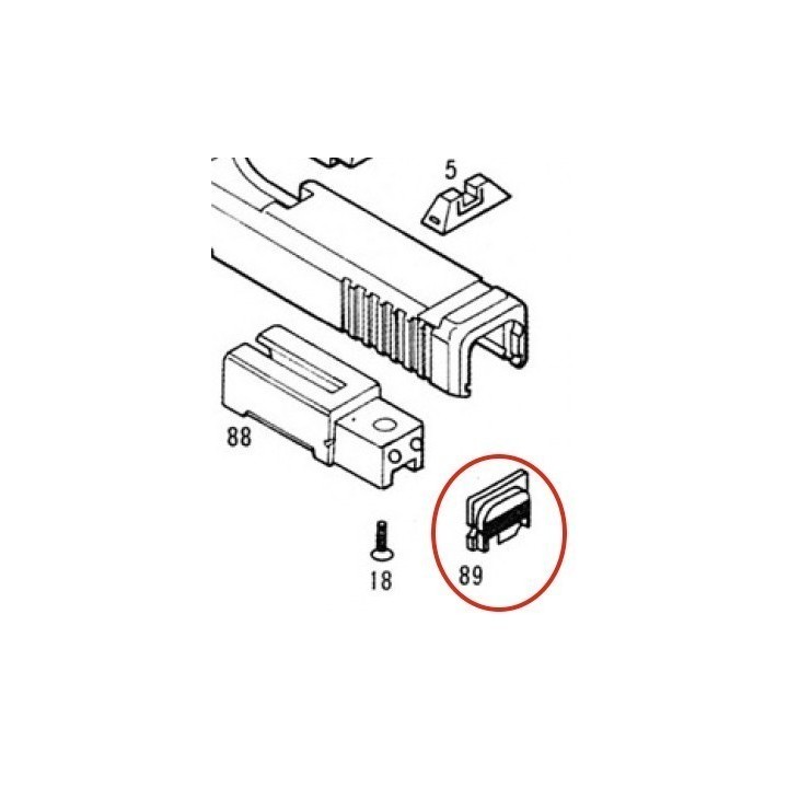 Slide Back Plate for KSC / KWA Glock
