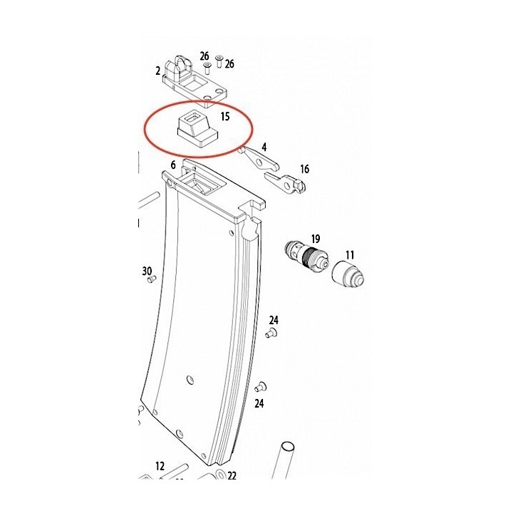 Magazine Gasket for KSC / KWA LM4 GBBR