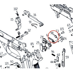 Selector Bar Spring for KSC / ASG M93RII