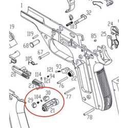 Magazine Catch for KSC / ASG M93RII