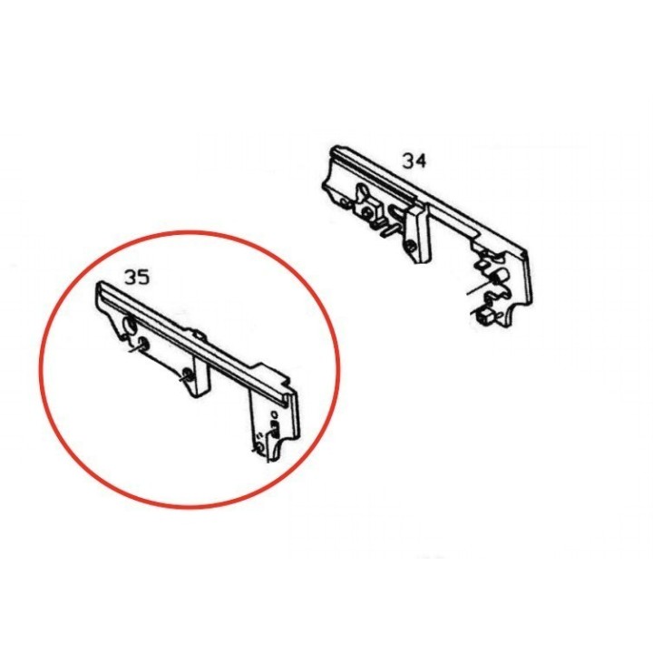 Main Chassis Left for KJW / ASG M9