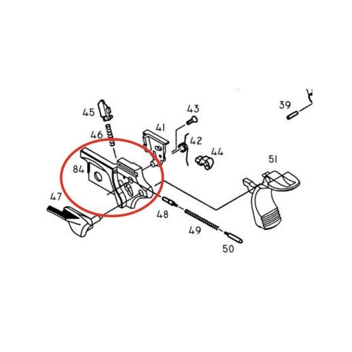 Cover Chassis for KJW KP-06