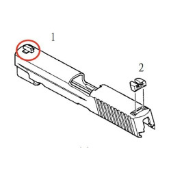 Front Sight for KJW KP-01 P226