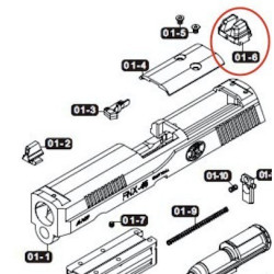 Rear Sight for VFC / Cybergun FNX-45