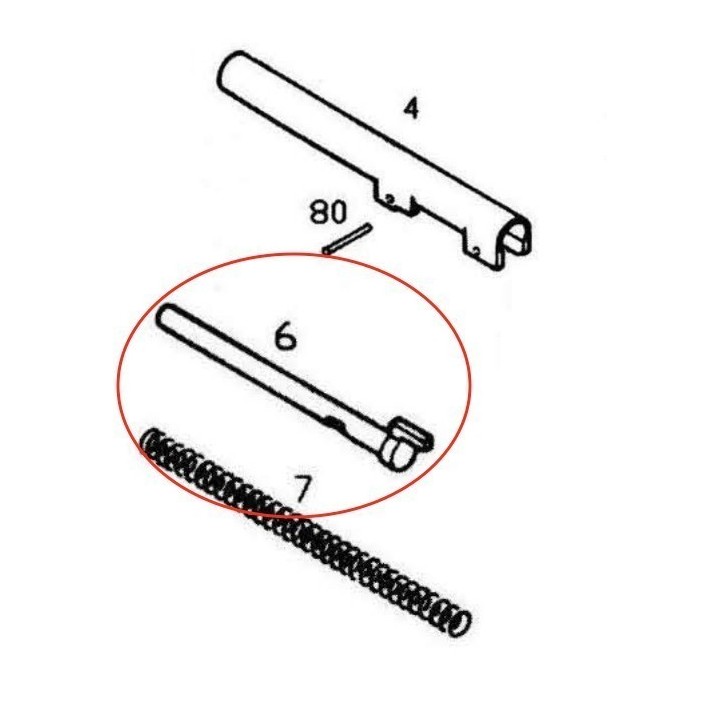 Recoil Spring Guide KJW / ASG M9