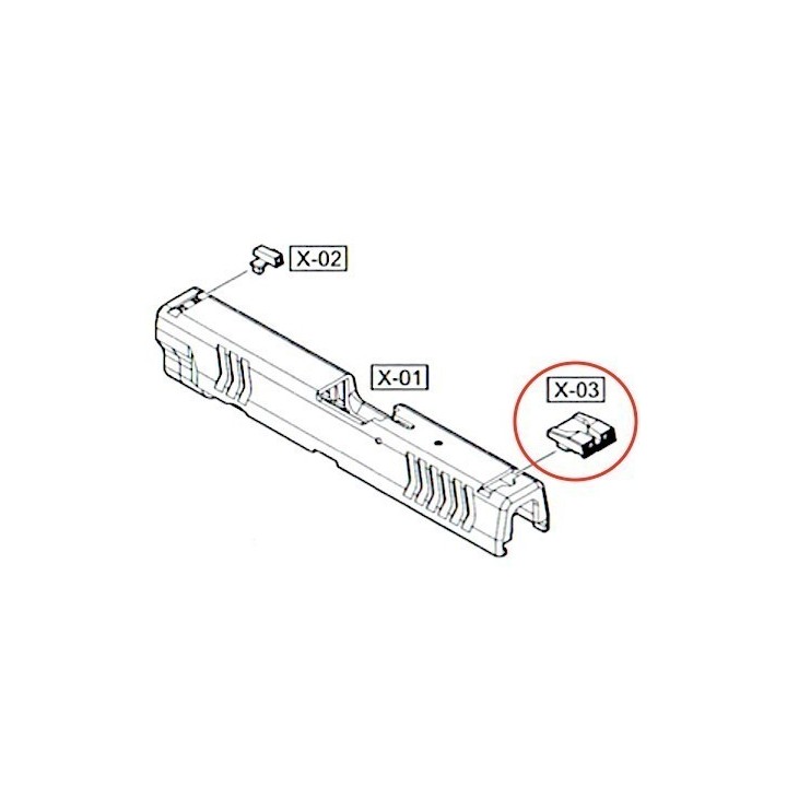 Rear Sight for WE XDM
