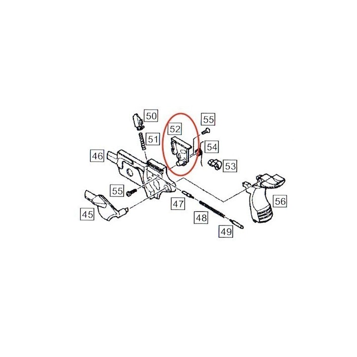 Chassis Cover Part for WE Hi-Capa