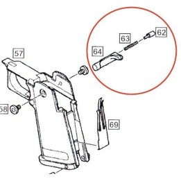Magazine Catch for WE Hi-Capa