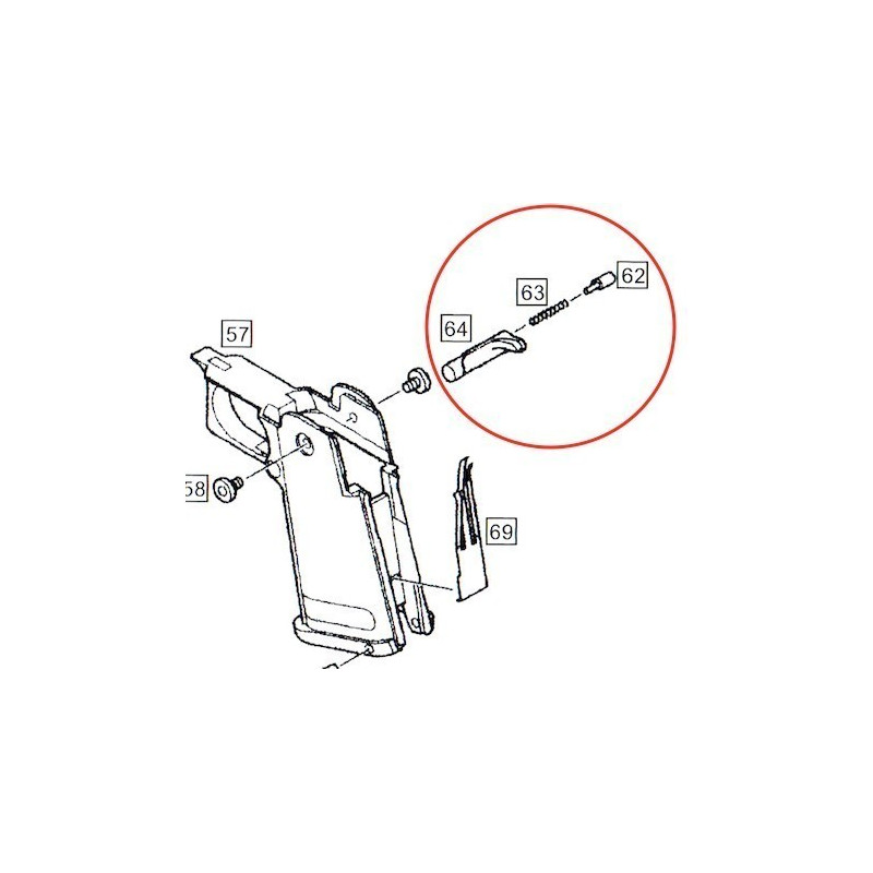 Magazine Catch for WE Hi-Capa