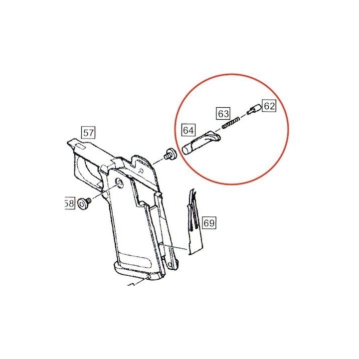 Magazine Catch for WE Hi-Capa