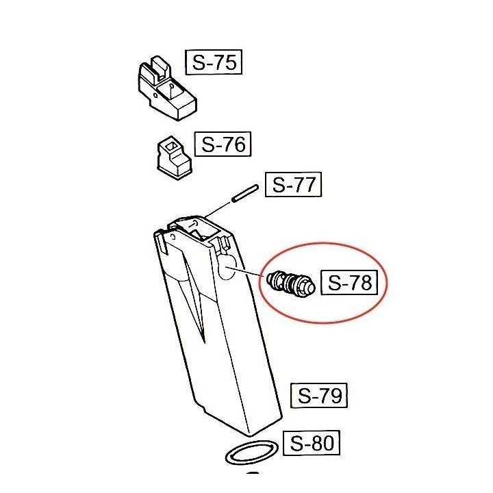 Magazine Valve for WE F226