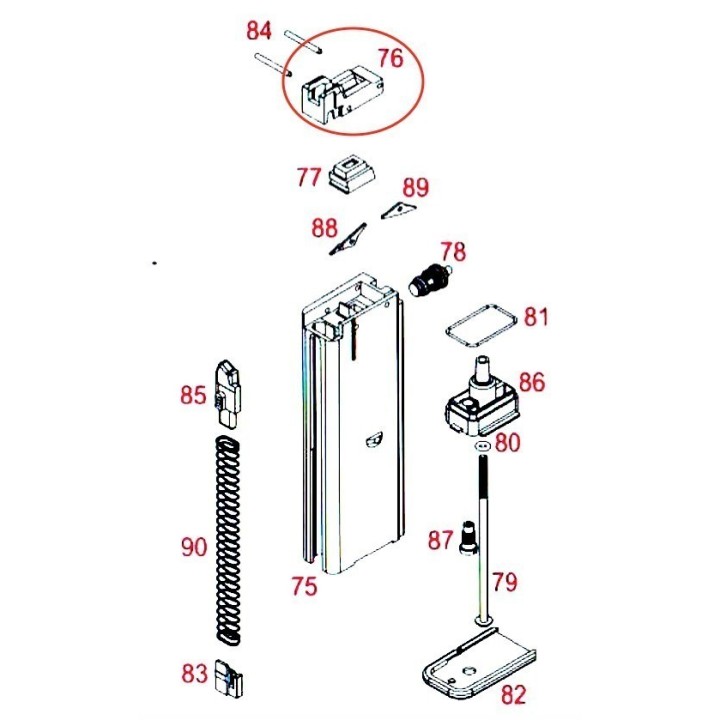 Magazine Lip for WE M712