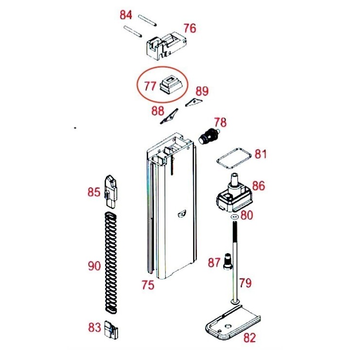 Magazine Rubber for WE M712