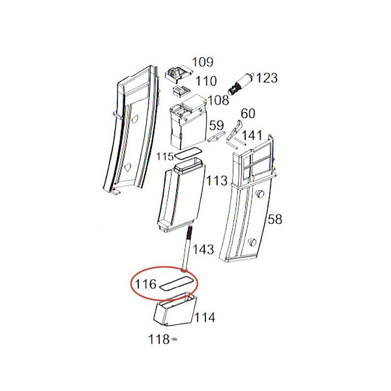 Magazine Rubber for WE G39