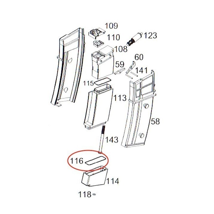 Magazine Rubber for WE G39