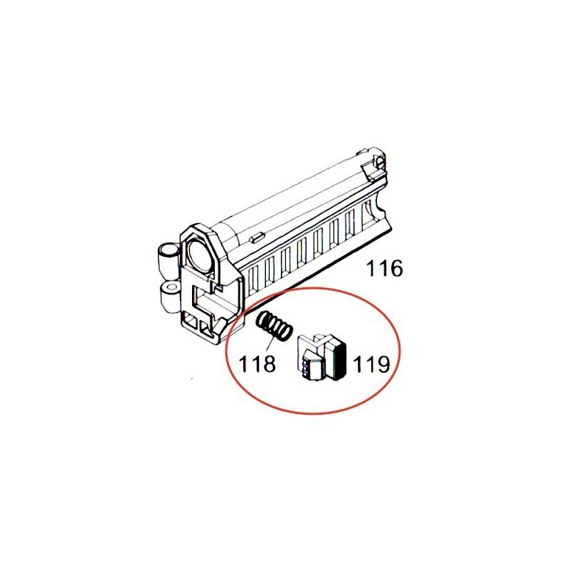 Stock Locking Button for WE MSK (DE)