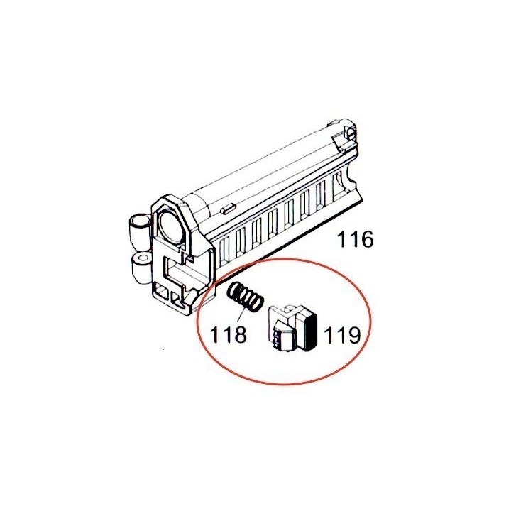 Stock Locking Button for WE MSK (DE)