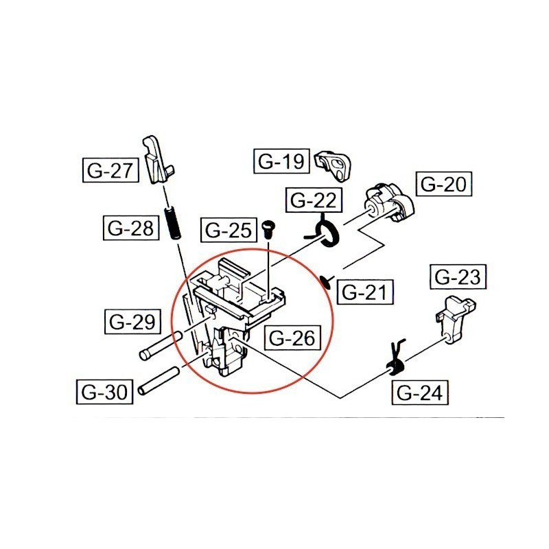 Rear Chassis for WE Glock / GP1799