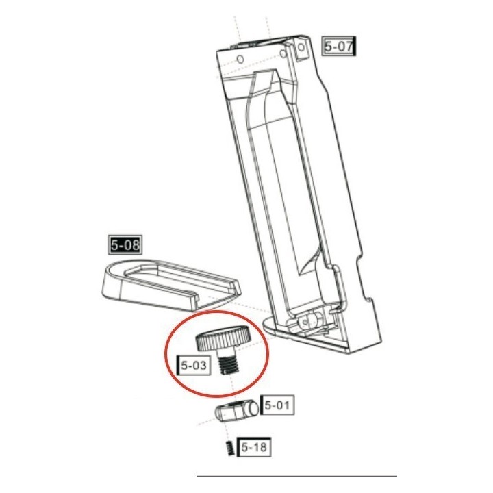 Piercing Level Screw for ASG CZ75 D