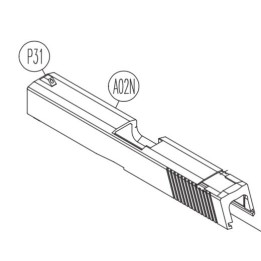 Metal Slide for KWC KCB-12AHN / Sigma SW40
