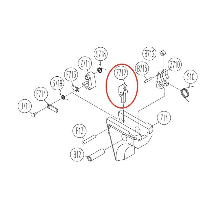 Hammer Catch for KWC KCB-12AHN / Sigma SW40