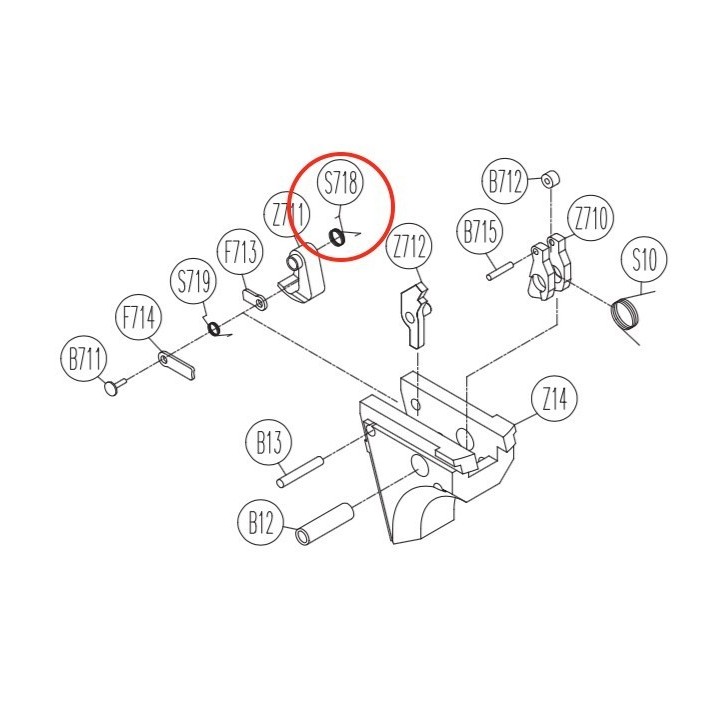 Firing Pin Spring for KWC KCB-12AHN / Sigma SW40