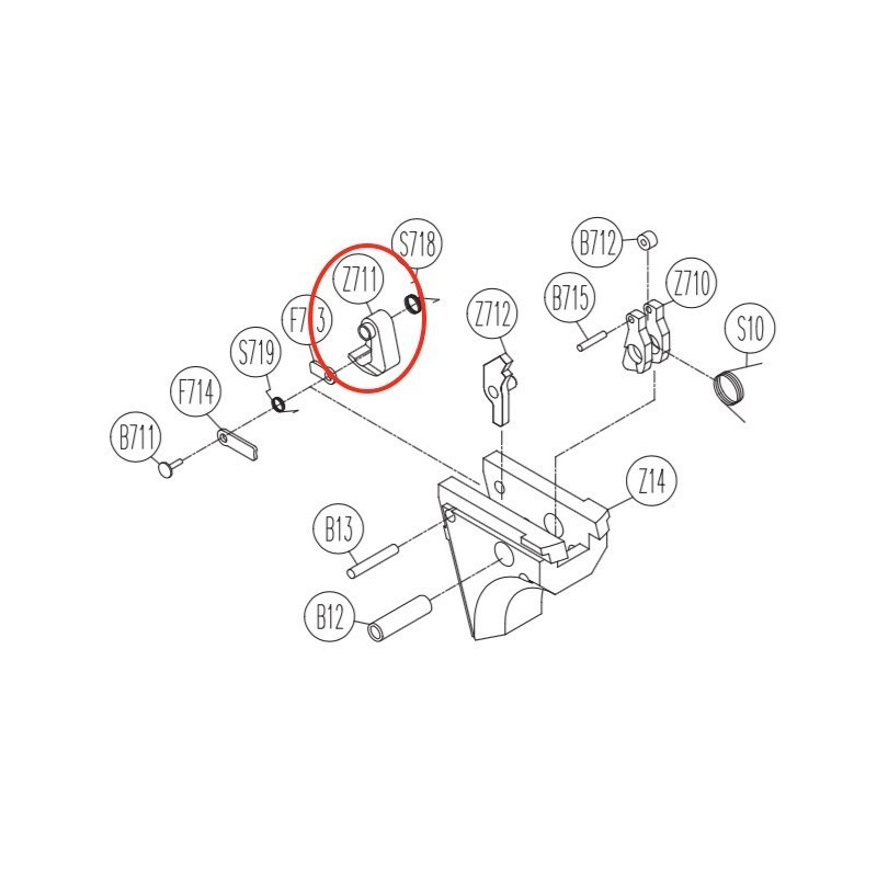 Firing Pin for KWC KCB-12AHN / Sigma SW40