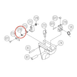 Firing Pin Body Spring for KWC KCB-12AHN / Sigma SW40