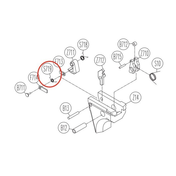 Firing Pin Body Spring for KWC KCB-12AHN / Sigma SW40