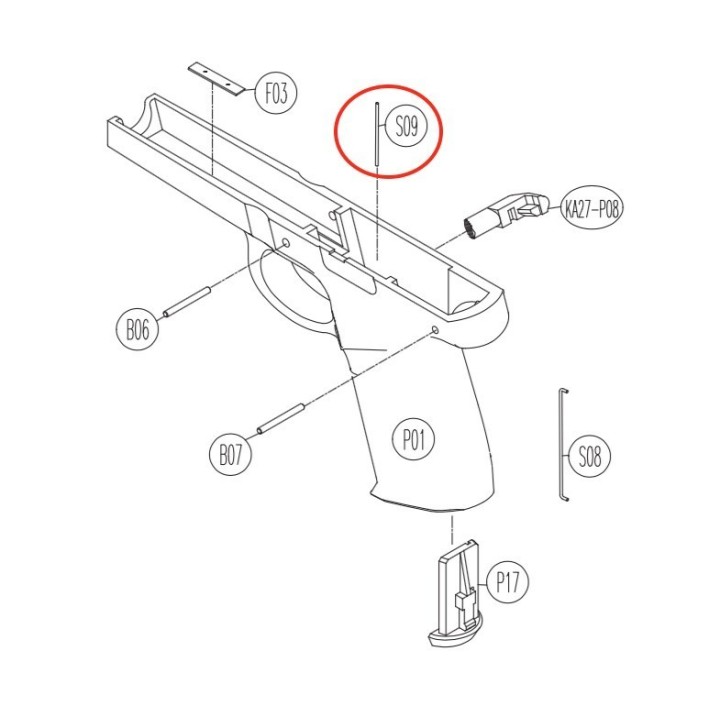 Magazine Catch Spring for KWC KCB-12AHN / Sigma SW40