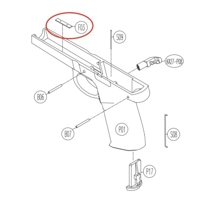 Serial Number Plate for KWC KCB-12AHN / Sigma SW40