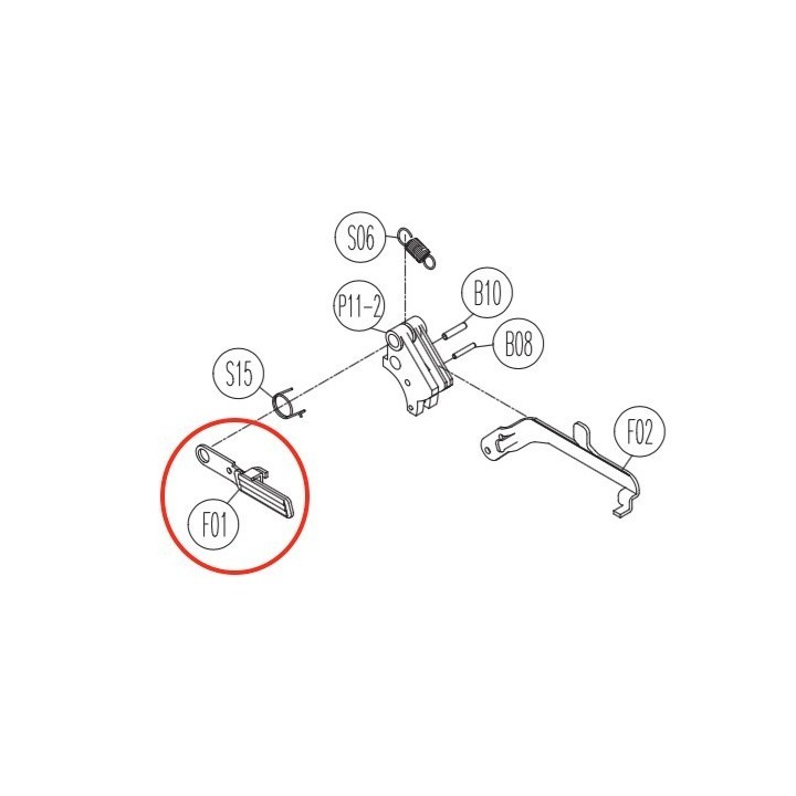 Slide Stop for KWC KCB-12AHN / Sigma SW40