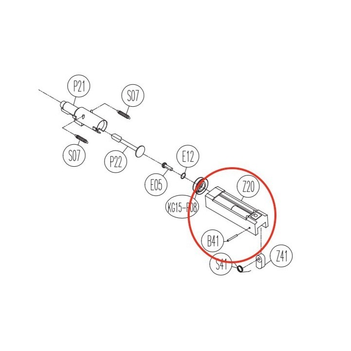 Breech for KWC KCB-12AHN / Sigma SW40